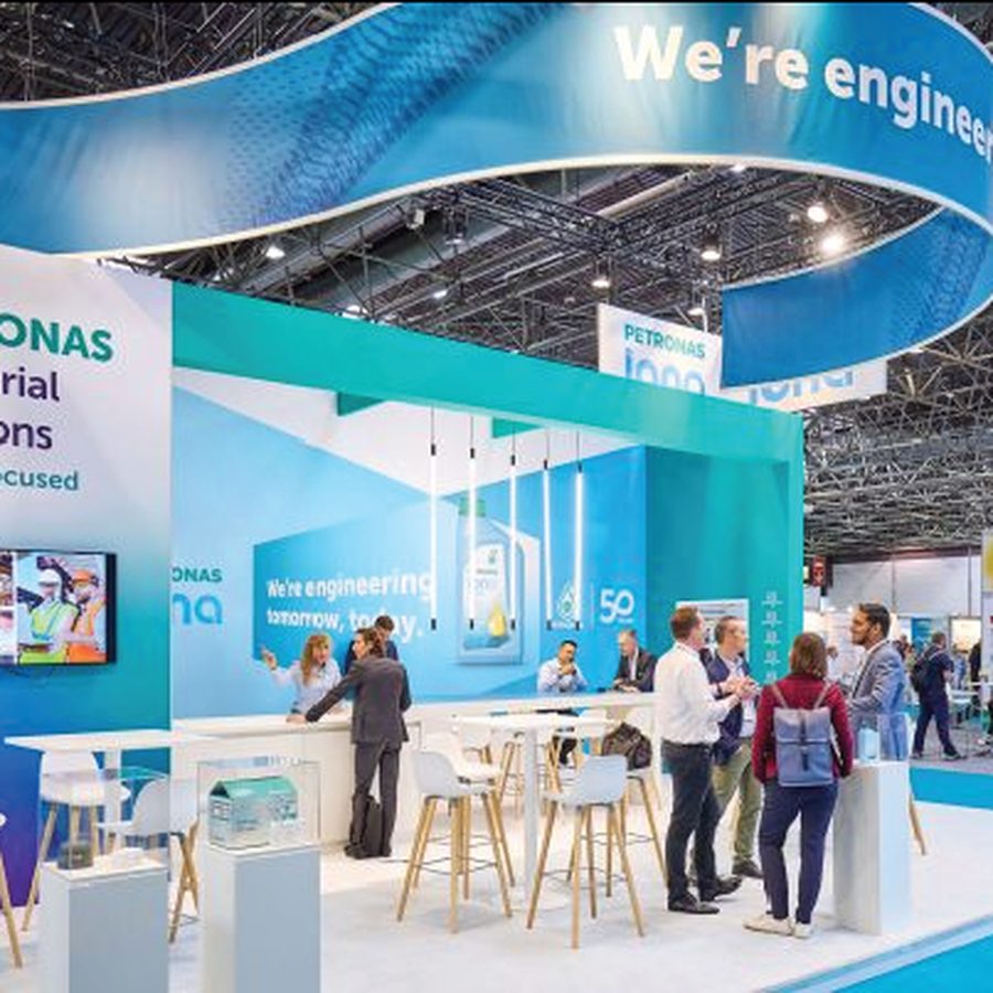 Exhibition booth at a trade show